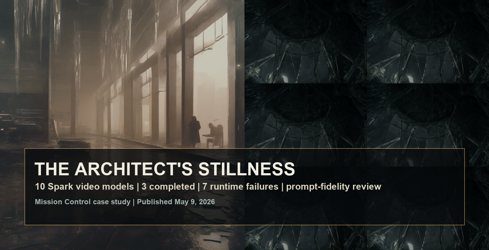 The Architect's Stillness Mission Control video sweep banner